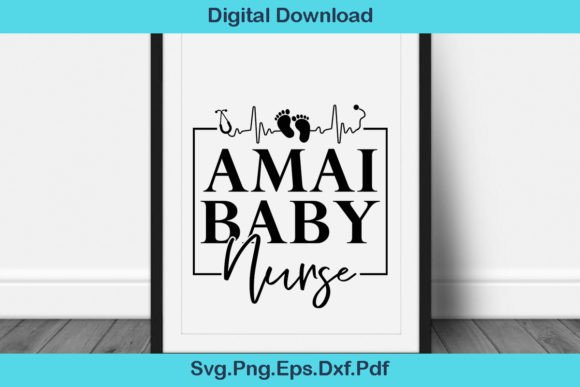 Amai Baby Nurse SVG: Graphics for Crafts
