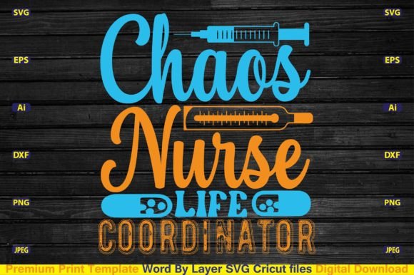 Chaos Nurse SVG: Graphics for Crafts