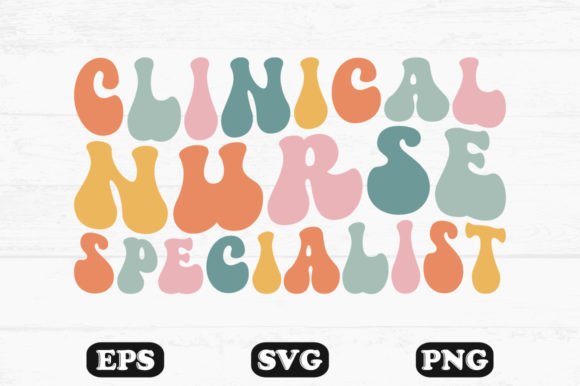 Clinical Nurse Specialist Wavy SVG: Graphics for Crafts