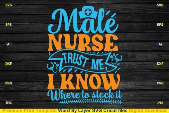 Graphics for Crafts: Male Nurse Trust Me Review