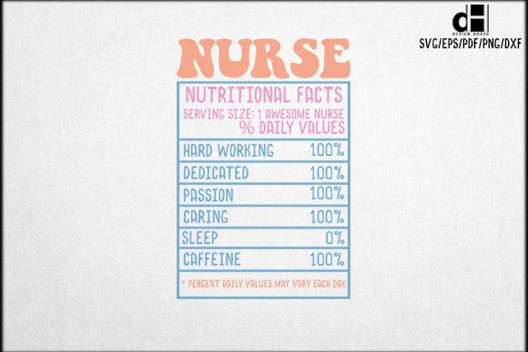 Nurse Nutritional Facts SVG: A Designer’s Review