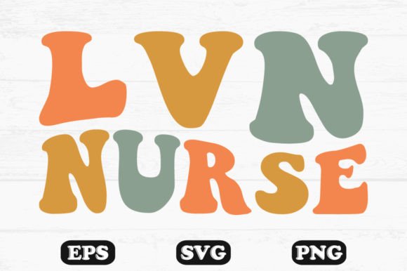 Nurse Wavy SVG: Retro Graphics for Crafts
