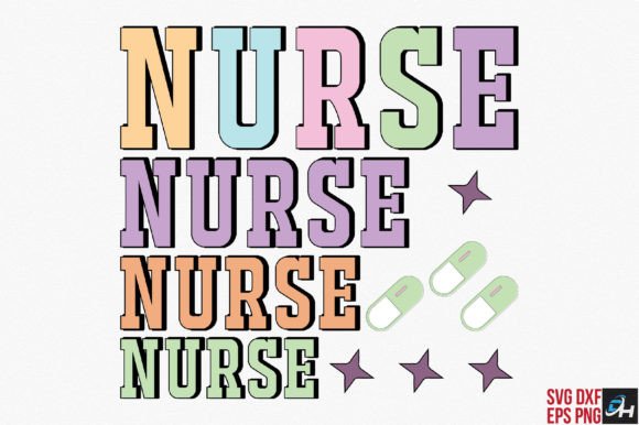 Retro Nurse Love: Graphics for Crafts