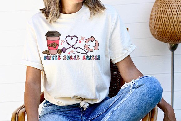 Retro Nurse PNG: Graphics for Crafts