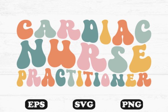 Review: Cardiac Nurse Practitioner Wavy T-shirt Design