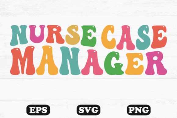Review: Nurse Case Manager Retro Wavy SVG