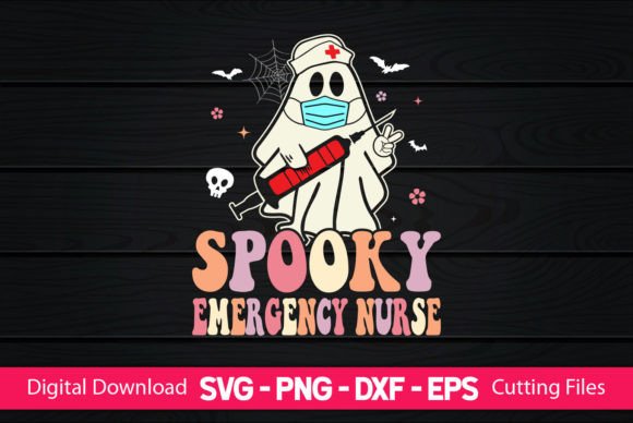 Spooky Emergency Nurse Graphics for Crafts