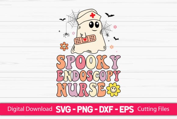 Spooky Endoscopy Nurse Graphics for Crafts