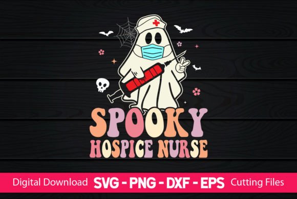 Spooky Hospice Nurse Graphics for Crafts