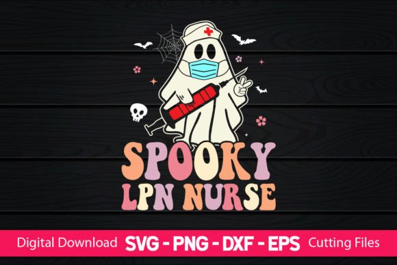 Spooky LPN Nurse Graphics for Crafts