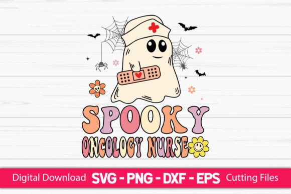 Spooky Oncology Nurse Graphics for Crafts
