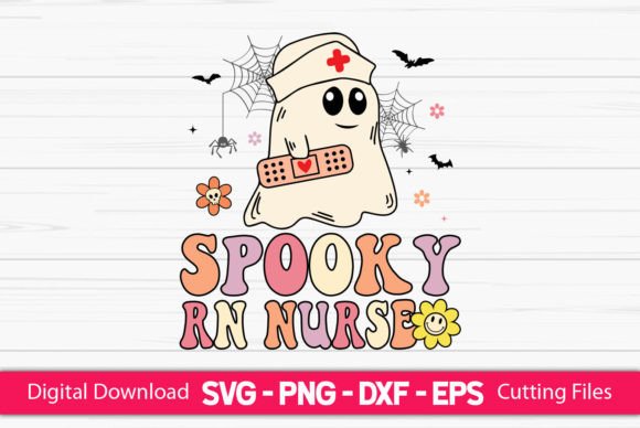 Spooky RN Nurse Graphics for Crafts