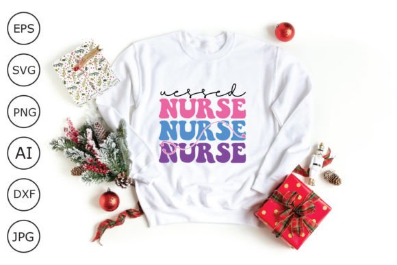 Uessed Nurse Retro Design: Graphics for Crafts